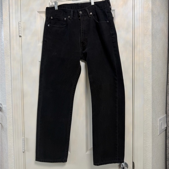 Levi's Other - Levi's Men's 505 Regular Fit Straight Leg Black Jeans 34x30 EUC